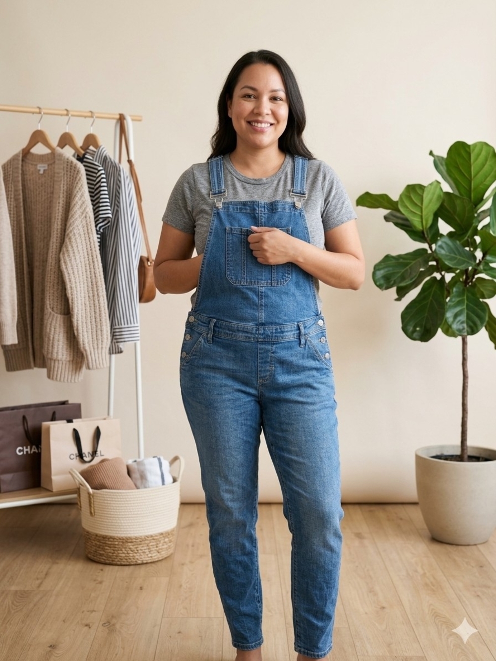 GAP Classic Blue Maternity Denim Women's Overalls